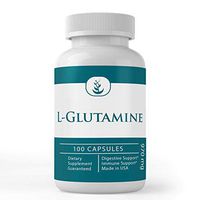 L-Glutamine, 100 Capsules, 970 mg Serving of Potent Naturally Sourced Amino Acid, Non-GMO, Gluten-Free, Made in USA, No Additive or Filler, Lab-Tested for Purity, Satisfaction Guaranteed