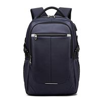 Travel Backpack with USB Charging Port Fits 15.6 Inch Laptop, Blue