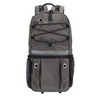 PACMAXI Oxygen Backpack Portable Oxygen Bag for Wheelchair, Scooter, Rollator, Oxygen Accessories Backpack with Reflective Strap for Women, Men, Elder, Fits M2, A/M4, ML6, B/M6, M7, C/M9 (Gray)