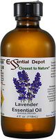 Lavender Essential Oil - 4 oz. - from France - GC/MS Tested - Skin Safe - Supplied in 4 oz. Amber Glass Bottle with Black Phenolic Cone Lined and Safety Sealed Cap