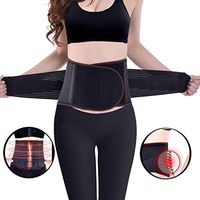 Lumbar Support Belt with Removable Fever Pad, Self-Heating Back Brace for Back Pain Relief, 4 Sizes (L)