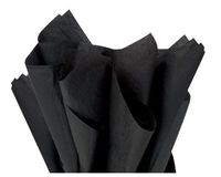 Flexicore Packaging| Gift Wrap Tissue Paper|15"x20"|100 Count (Black, 100 Sheets)