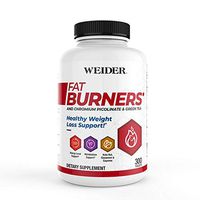 (New Packaging) Weider FAT BURNERS, Healthy Weight Loss & Energy Support with Chromium Picolinate, Green Tea Extract, Kola Nut, Cayenne & Cinnamon Powder, 2 MONTH SUPPLY"