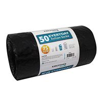 Homeware - 50 x Heavy Duty Dustbin Liners - 38L approx - Kingfisher