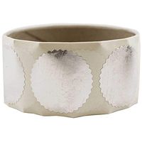 JAM PAPER Circle Label Wafer Seals with Serrated Edges - 1.5 Inch Diameter - Silver - 100 Round Labels/Pack