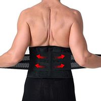 Aaiffey Lower Back Brace - Lumbar Support for Women & Men -Adjustable Compression & Breathable Waist Trainer Belt Weight Loss for Gym, Posture, Pain Relief (C020)
