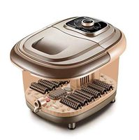 AYMMY Foot Bath Thermostat Adjustment Automatic Roller Massage Footbath Electric Foot Bath Pedicure Barrel Foot Bath