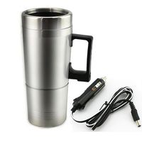 Auto Car Heated Cup 12V Stainless Steel Travel Heating Hot Water Coffee Tea Mug