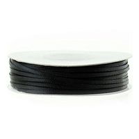 Ben Collection 1/16" X 100 Yard Double Faced Satin Ribbon (Black)