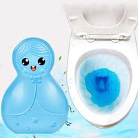 Sdoveb Automatic Toilet Bowl Cleaner - Toilet Tank and Bathroom Cleaning System Magic Flush Bottled Helper Blue Bubble Amazing Toilet Powerful Deodorizes Bleach with Natural Plant Scent (Blue)