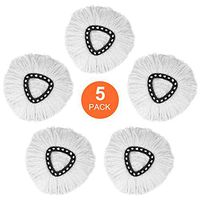 5 Pack Spin Mop Replacement Head, Easy Cleaning Mop Head Replacement Microfiber Spin Mop Refill for OCedar, Spin Mop Head Refill Replacements for Easy Wring Mop Pads