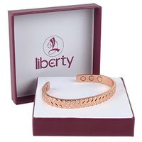 Chevron 6 Magnet Copper Liberty Health Bracelet