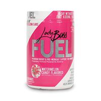 Premium Pre Workout Energy Supplement for Women - LadyBoss FUEL - Top Rated & Powered By Science - Effective, Powerful - Watermelon Candy Flavor - Focus, Strength & Endurance - 30 Servings