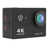IPM 4K Waterproof 12MP Ultra HD Action Camera with Wi-Fi, 170deg. A+ HD Wide-Angle Lens, 10fps, H.264, MPEG, Black