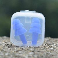Jenny.Ben 4 Pairs of Spiral Portable Silicone earplugs Anti Noise earplugs for Noise Reduction During Sleep BL