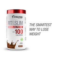 Evolution Low Carb Fit and Slim Grass Fed Whey Protein – High Fiber – Keto Approved – Stevia Sweetened – Only 100 Kcal per Serving – 2 Pounds - 30 Servings – Award Winning Taste Chocolate