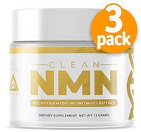 Clean NMN Powder: Nicotinamide Mononucleotide Supplement | NAD+ Precursor | Healthy Aging DNA-Repair | Better Than Riboside (Unflavored - 3 Pack - 13 Grams Each)
