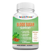 Nature's Present Blood Sugar Support-Effective Blood Sugar Control by 20 Herbs & Multivitamin (Multi-Layer: Bitter Melon, Cinnamon Bark, White Mulberry Leaf etc) GMP Certified, Non-GMO-60 Capsules