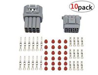 WMYCONGCONG Waterproof Electrical Wire Cable 12 Pin Way Connector Plug (10 Kit)