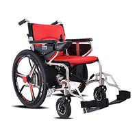 Oceanindw Intelligent Electric Wheelchair - Portable Foldable Lightweight Mobility Device with 500W Dual Motor and 24 inch Inflatable Rear Wheel, Electric Power or use as Manual Wheelchair