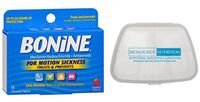 Biosource Nutrition Pocket Pill Pack in Bundle with Bonine Motion Sickness 8 Chewable Tablets