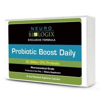 Neuro biologix Probiotic Boost Daily Digestion Supplement (30 Acid-Resistant Vegetable Capsules)