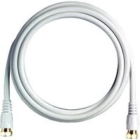 12 FT RG6 Gold Plated Coaxial Digital Cable for Satellite TV VCR Video (White)