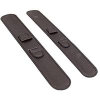 Reizen Black Leather Wrap Around Watch Band-Ladies