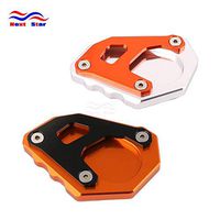 Frames & Fittings Motorcycle Parts Foot Side Stand Extension Pad Support Plate for KTM Adventure 1050 1090 Super Adventure/R 1190 1290 15-17 2017 - (Color: Orange)