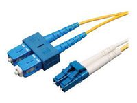 Tripp Lite N366-03M Patch cable - LC single mode (M) - SC single mode (M) - 10 ft - fiber optic - 8.3 / 125 micron - yellow