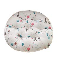 Meidexian888 Linen Cushion,Chair Cushion Round Cotton Upholstery Soft Padded Cushion Pad Seat Cushion for Office Home Or Car (Multicolor, A)