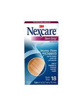 Nexcare Steri-Strip Skin Closure, Hypoallergenic, 18-Count, Aqua (MMM-H1547)