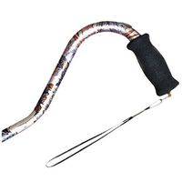 AlexOrthopedic Mobility Support Offset Adjustable Aluminum Cane Foam Grip Handle - Compass Rose