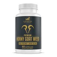 Horny Goat Weed Capsules | Daily Supplement Containing 1,000mg of Horny Goat Weed, Maca Root Powder, Saw Palmetto | Intended to Fight Physical Fatigue, Improve Virility | May Improve Libido | Non-GMO