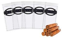 AMZ Zipper Lock Cigar Bags 5 x 10. Pack of 100 Fine Cigars Print Reclosable Bags. Pre-Printed Clear Plastic Bags. Low Density Polyethylene. Impressive Clarity. Thickness 2 Mil.
