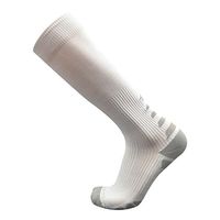 Blank&Black Graduated Compression Socks for Men&Women for Running, Nurses, Shin Splints, Flight Travel, Maternity, Pregnancy, Gym, Crossfit, Athletic Sports, Edema, Varicose Veins, Diabetic (M, White)