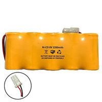 Lithonia ELB0604N1 ELB-0604N1 Prescolite ENB-0604 ENB0604 6v Ni-CD 2200mAh Exit Sign Emergency Light Battery Pack Replacement