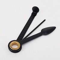 CiGuru RTP001 3 in 1 Tobacco Pipe Tool Cleaning Cleaner Reamer Tamper Poker Stainless Steel - Black