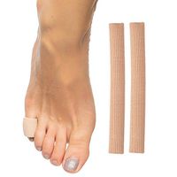 ZenToes Open Toe Tubes Gel Lined Fabric Sleeve, Prevents Corns, Calluses and Blisters, Pack of 2, Small
