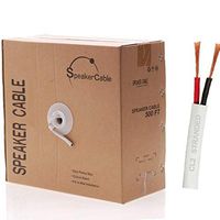 Speaker Cable 2 Conductors with Pull Box/High Performance Speaker Wire Oxygen Free Pure Copper/Loud Audio Wire (250FT, 18AWG / 2)