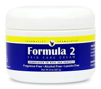 Formula 2 Skin Care Cream | For Very Dry Skin Resulting From Diabetic Dry Skin, Eczema, Psoriasis, Dermatitis, Rashes, Burns. For hands, feet, buttocks, and all over. Pharmacist Formulated.