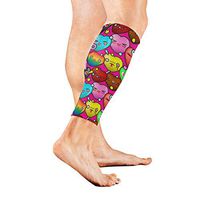 AHOMY Sports Calf Compression Sleeves Emoticons Love Heart Leg Compression Socks for Men and Women