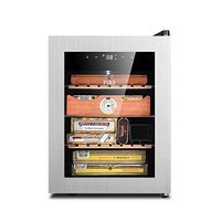 Humidors Cigar Cabinet Wine Cabinet Smoke Cabinet Cedar Wood Storage Cabinet Cigar Freezer (Color : Black, Size : 34.54947CM)