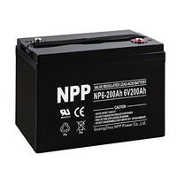 NPP NP6-200Ah 6V 200Ah AGM Deep Cycle Camper Golf Cart RV Boat Solar Wind Battery