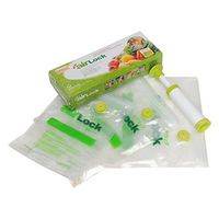 Air Lock Vacuum Sealing Pump & Vacuum Zip Lock Bags for Food Preservation, Simple Vacuum Packing Machine That is Convenient to use