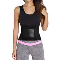 IBLUELOVER Women Waist Trimmer Corset Trainer Belt Waist Cincher Weight Loss Body Shaper Belt Black