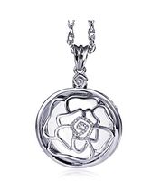 Necklace Magnifying Glass 2X HD Lens Old Man Pocket Magnifier Read Handheld Lady Necklace Pendant Long Sweater Chain (Color : Silver)