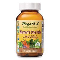 MegaFood, Women's One Daily, Daily Multivitamin and Mineral Dietary Supplement with Vitamins C, D, Folate and Iron, Non-GMO, Vegetarian, 90 tablets (90 servings)