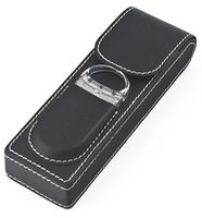 Orleans Group Fk-189 2 Cigar Leather Case with Cutter