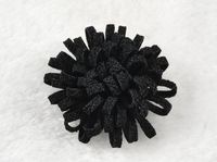 12pcs High-Grade Pearl Cloth Roses Radish Applique/Craft/DIY of Pick Color (Black)